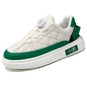 Fiúknak szóló textil futócipő forgatható gombos záródással, EVA talp, alacsony szárú, légáteresztő hálós belső, csúszásgátló és ütéscsillapító