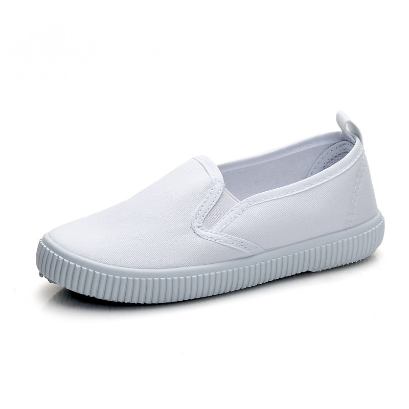 Dječje slip-on tenisice od platna, unutarnja upotreba, niski gornji dio, gumeni potplat, korejski stil, za uzrast 1–3 godine