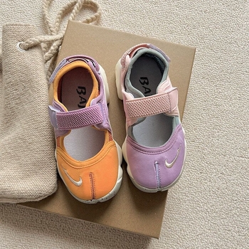 Dječje mrežaste tenisice s Velcro kopčanjem, gumom potplatom, unisex, proljeće-jesen