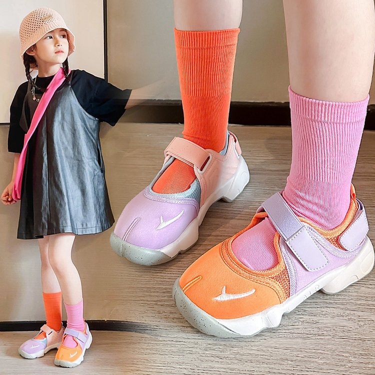 Dječje mrežaste tenisice s Velcro kopčanjem, gumom potplatom, unisex, proljeće-jesen