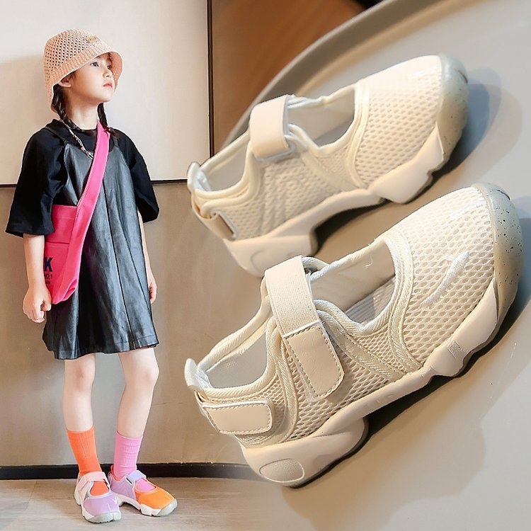 Dječje mrežaste tenisice s Velcro kopčanjem, gumom potplatom, unisex, proljeće-jesen