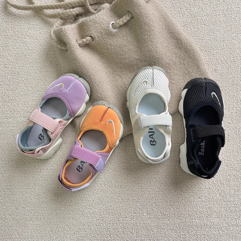 Dječje mrežaste tenisice s Velcro kopčanjem, gumom potplatom, unisex, proljeće-jesen