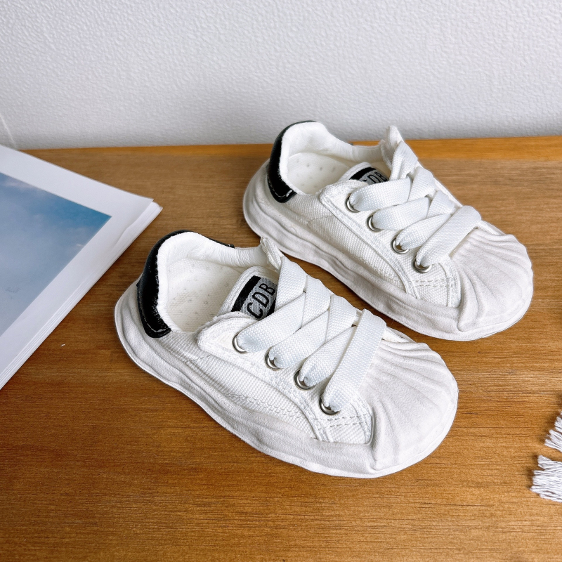 2026 Nova dječja platnena tenisica shell-toe sa Velcro zatvaračem, za uzrast 1–3 godine, svakodnevne tenisice za hodanje, jesen