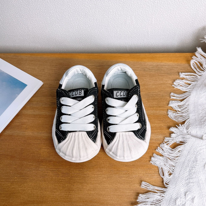 2026 Nova dječja platnena tenisica shell-toe sa Velcro zatvaračem, za uzrast 1–3 godine, svakodnevne tenisice za hodanje, jesen