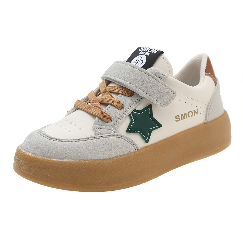 Dječje casual tenisice za djevojčice s platformom od kanvas materijala, ručno oslikan uzorak, Velcro zatvarač, niski gornji dio, gumeni đon, korejski stil