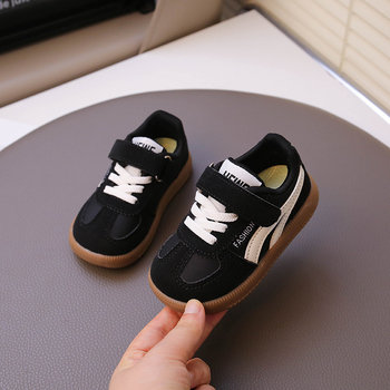 Unisex tenisice s tankim potplatom, Velcro zatvarač, umjetna PU gornja strana, potplat od goveđe kože, niski kroj, proljeće‑jesen