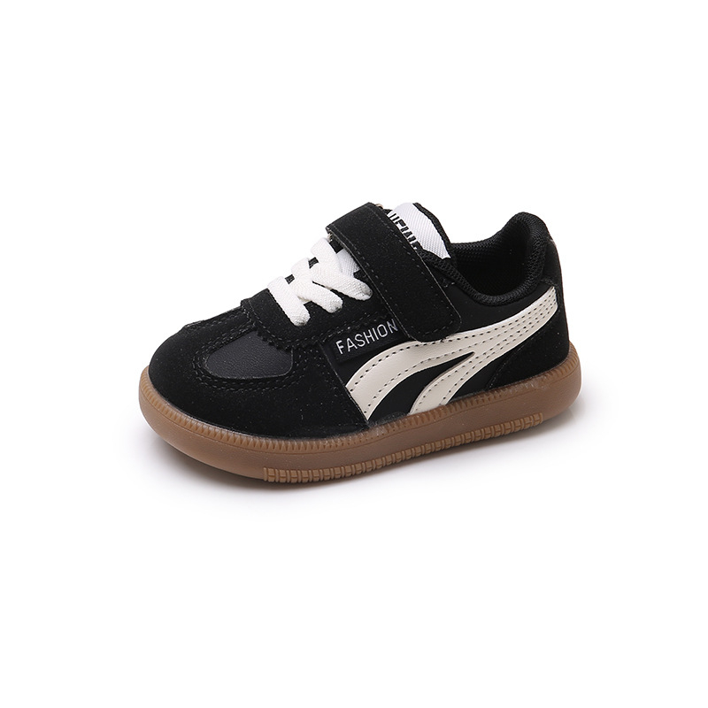 Unisex tenisice s tankim potplatom, Velcro zatvarač, umjetna PU gornja strana, potplat od goveđe kože, niski kroj, proljeće‑jesen