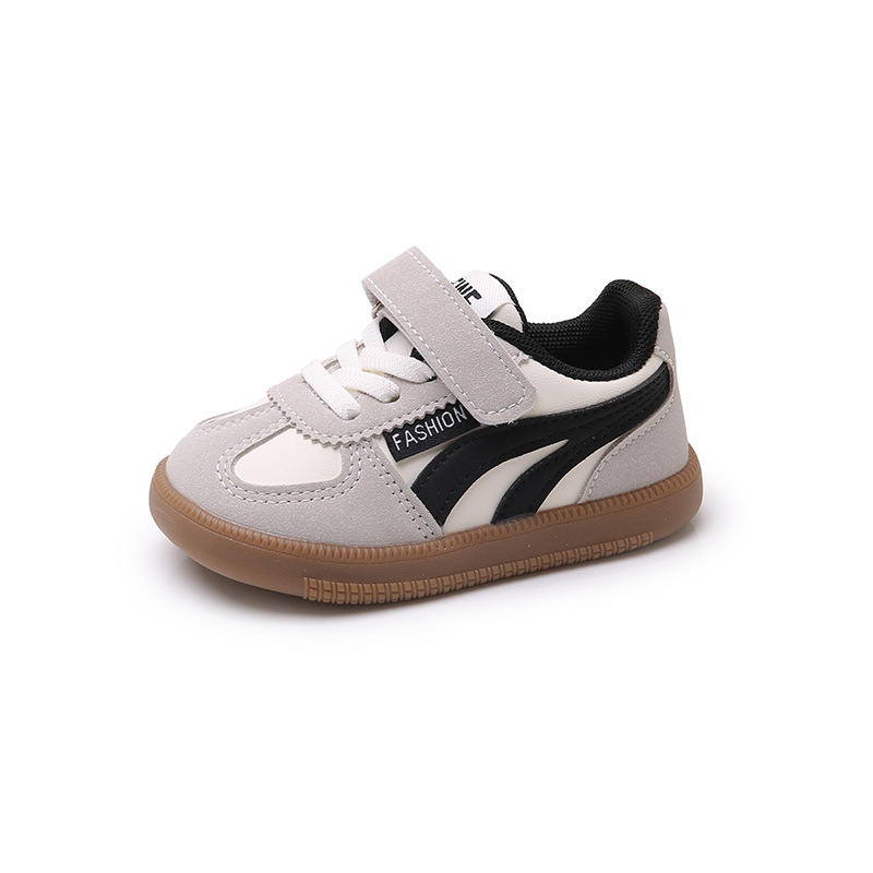 Unisex tenisice s tankim potplatom, Velcro zatvarač, umjetna PU gornja strana, potplat od goveđe kože, niski kroj, proljeće‑jesen
