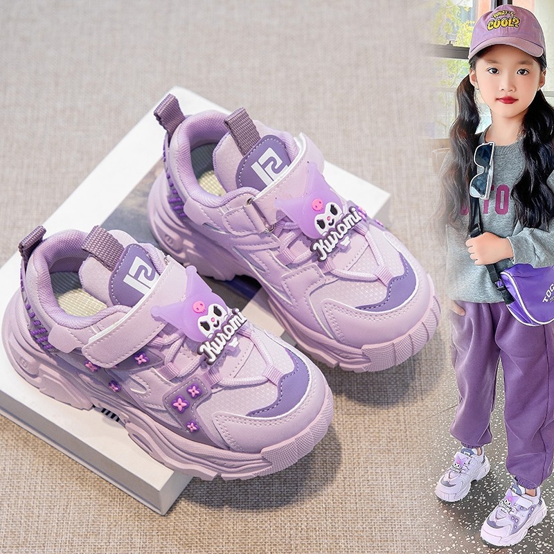 Dječje tenisice chunky stil dad shoes s flecom podstavom, lagane, prozračne, za zimu 2024, unisex