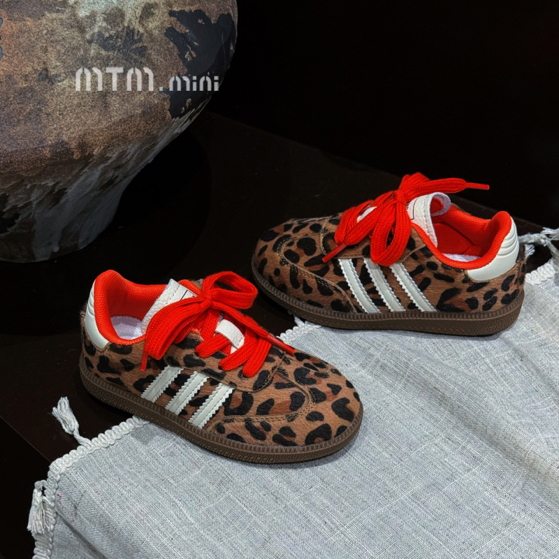 Dječje tenisice s leopard printom, Velcro zatvaranje, unisex, debela potplata, niski vrh, gumena potplata, protuklizne
