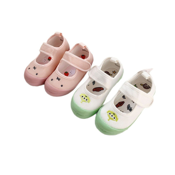 Dječje tenisice s mrežastim gornjim dijelom za proljeće i ljeto, Velcro zatvaranje, unisex, niski vrh, japanski stil