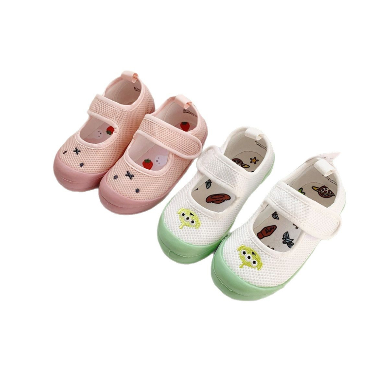 Dječje tenisice s mrežastim gornjim dijelom za proljeće i ljeto, Velcro zatvaranje, unisex, niski vrh, japanski stil