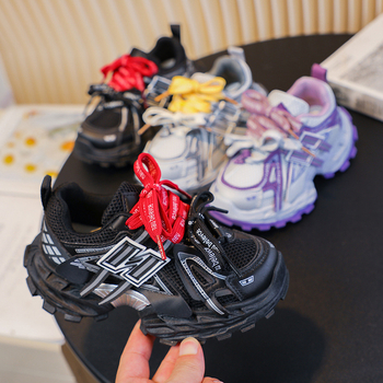 Detské bežecké topánky s vrchnou z umelej kože, gumovou podrážkou, protišmykové a odolné voči opotrebeniu, šnurovanie vpredu, pre všetky ročné obdobia, unisex, vek 7–16 rokov