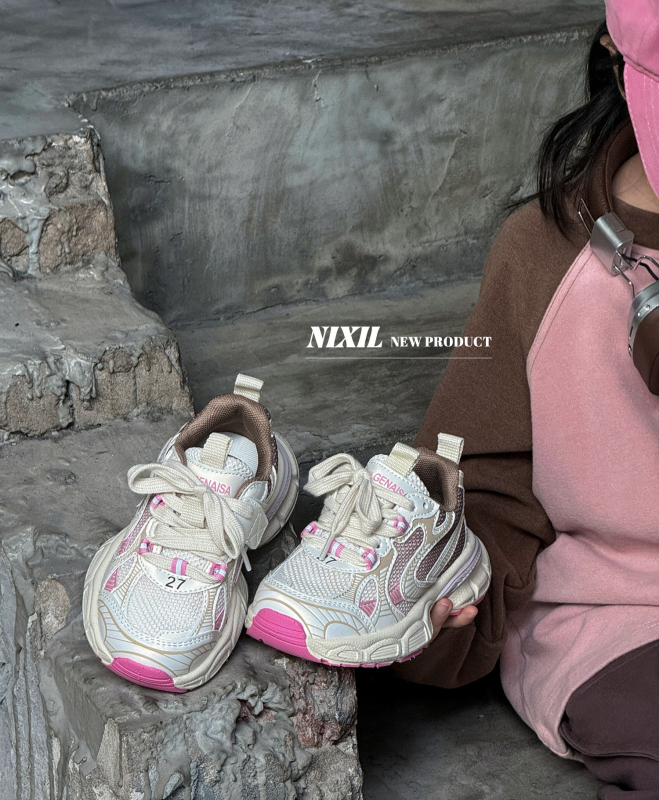 Pantofi pentru copii Dad Shoes – ușori, partea superioară din piele microfibră și plasă, închidere Velcro, talpă din cauciuc, primăvara 2025