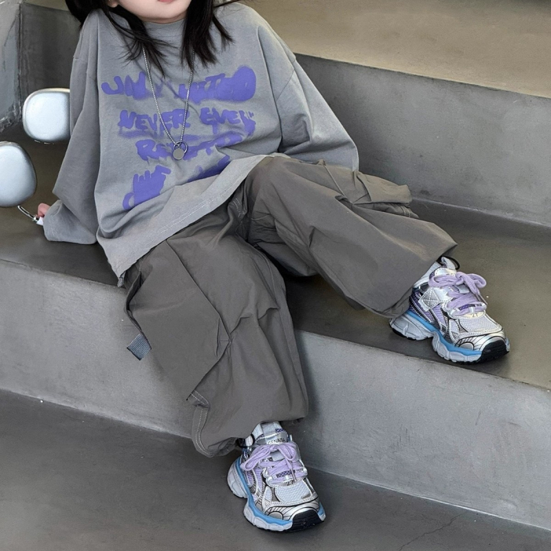 Pantofi pentru copii Dad Shoes – ușori, partea superioară din piele microfibră și plasă, închidere Velcro, talpă din cauciuc, primăvara 2025