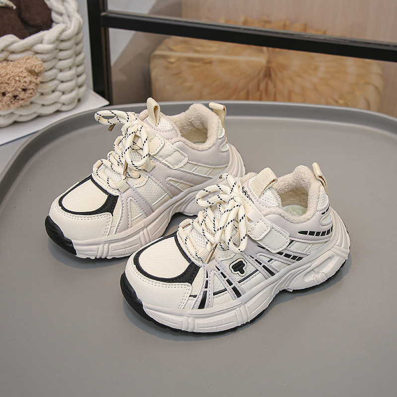 Dječje tenisice stila dad shoes, kožni gornji dio, lagane, zimske sportske tenisice za dječake i djevojčice