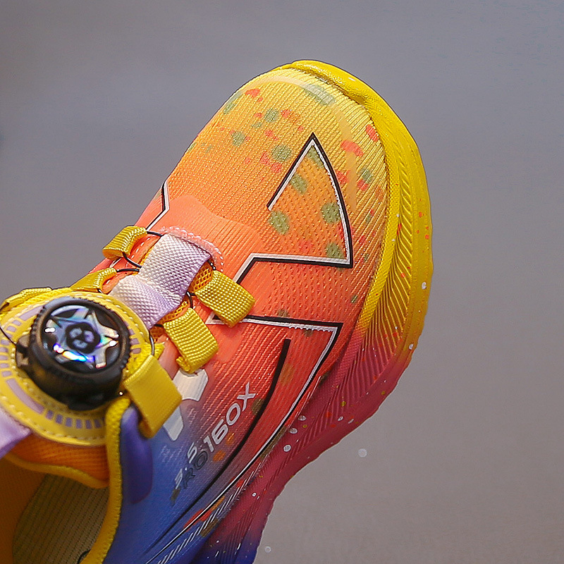 Pantofi de baschet pentru copii, unisex, partea superioară din plasă, talpă PVC, lansare toamnă 2025