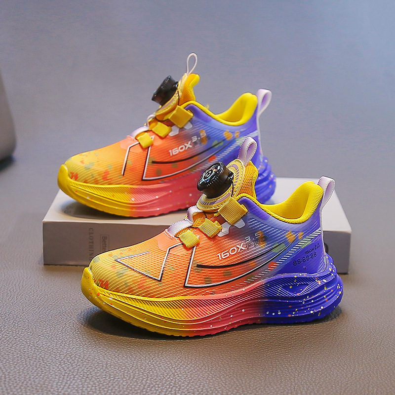 Pantofi de baschet pentru copii, unisex, partea superioară din plasă, talpă PVC, lansare toamnă 2025