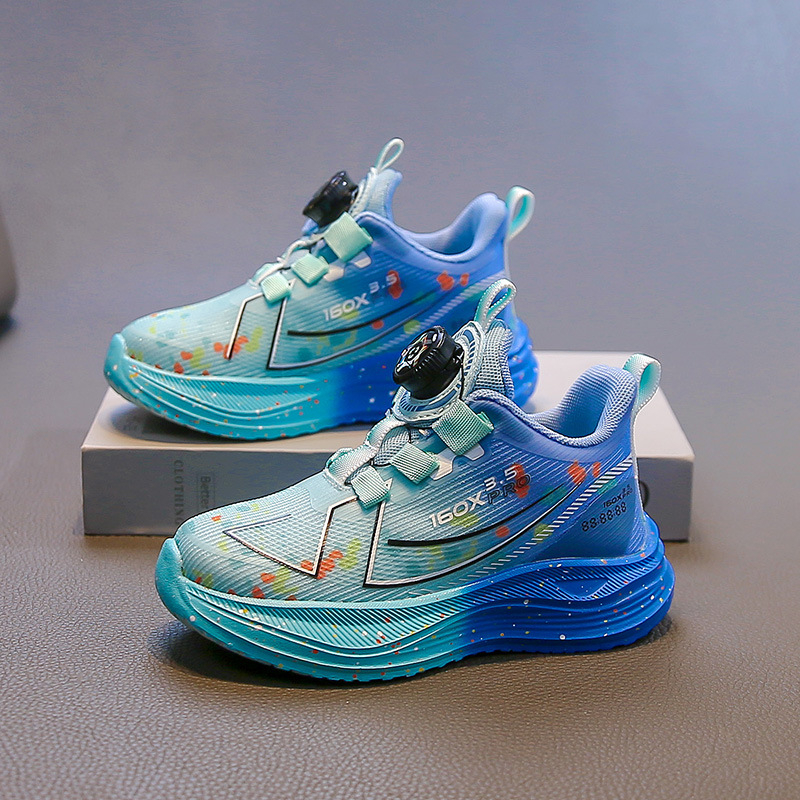 Pantofi de baschet pentru copii, unisex, partea superioară din plasă, talpă PVC, lansare toamnă 2025