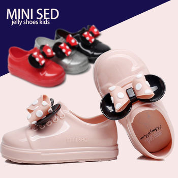 Mini Sed dječje cipele s PVC platformom i mašnicom – proljeće-ljeto