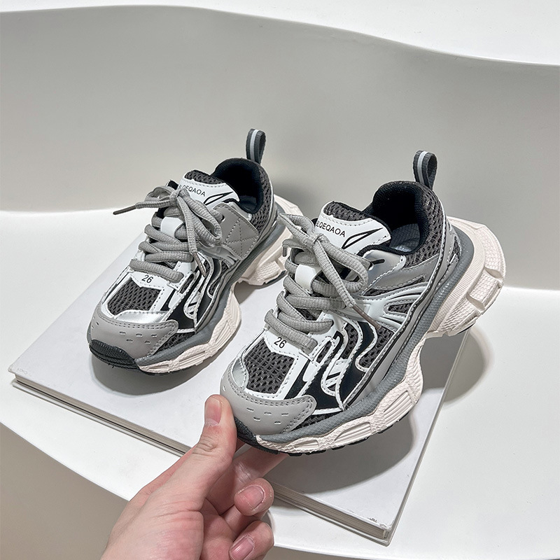 Dječje tenisice u stilu dad sneakers, prozračan mrežasti gornji dio, lagana potplat, svakodnevne sportske tenisice za djecu, proljeće 2025
