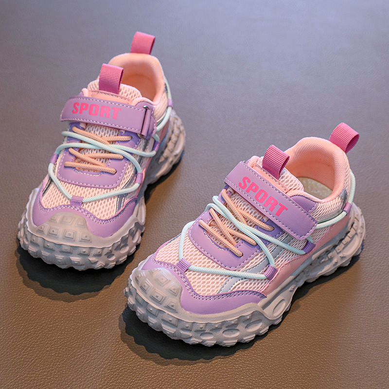 Dječje tenisice u stilu dad shoes, proljeće 2026, novi model, mrežasti gornji dio koji diše, mekana potplat, dječje sportske i casual tenisice, lagane za trčanje