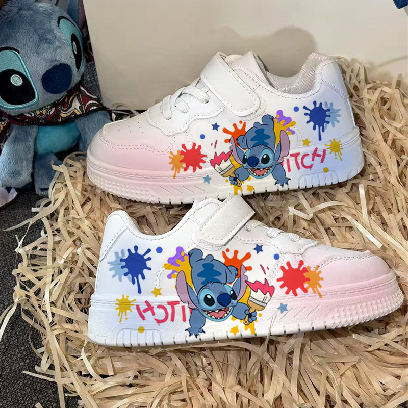 Detské tenisky s protišmykovou podrážkou, zapínanie na suchý zips, vrchný materiál: mikrovláknová koža, podrážka z TPR, nízky strih, karikatúrny vzor