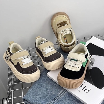 Jesenske dječje tenisice u korejskom stilu od platna sa Velcro kopčom, inspirirane japanskim školskim stilom, unisex, mekana potplata