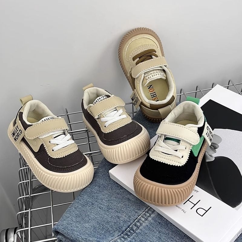 Jesenske dječje tenisice u korejskom stilu od platna sa Velcro kopčom, inspirirane japanskim školskim stilom, unisex, mekana potplata