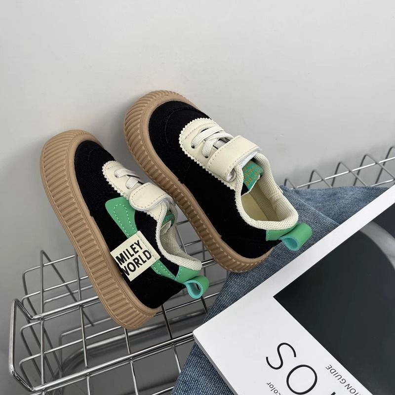 Jesenske dječje tenisice u korejskom stilu od platna sa Velcro kopčom, inspirirane japanskim školskim stilom, unisex, mekana potplata