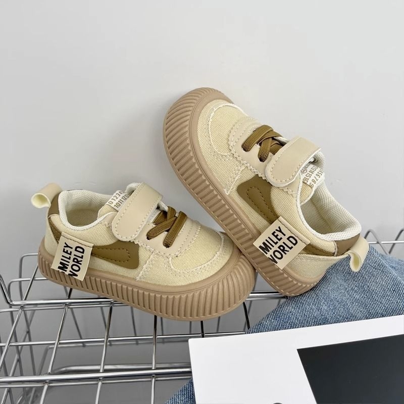 Jesenske dječje tenisice u korejskom stilu od platna sa Velcro kopčom, inspirirane japanskim školskim stilom, unisex, mekana potplata