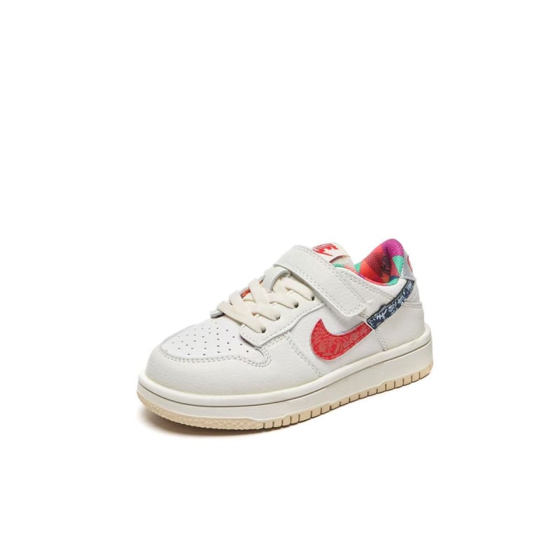 Детски спортни обувки с лепенка, микрофибърна кожа горна част, гумена подметка, нисък профил, цветово съчетание