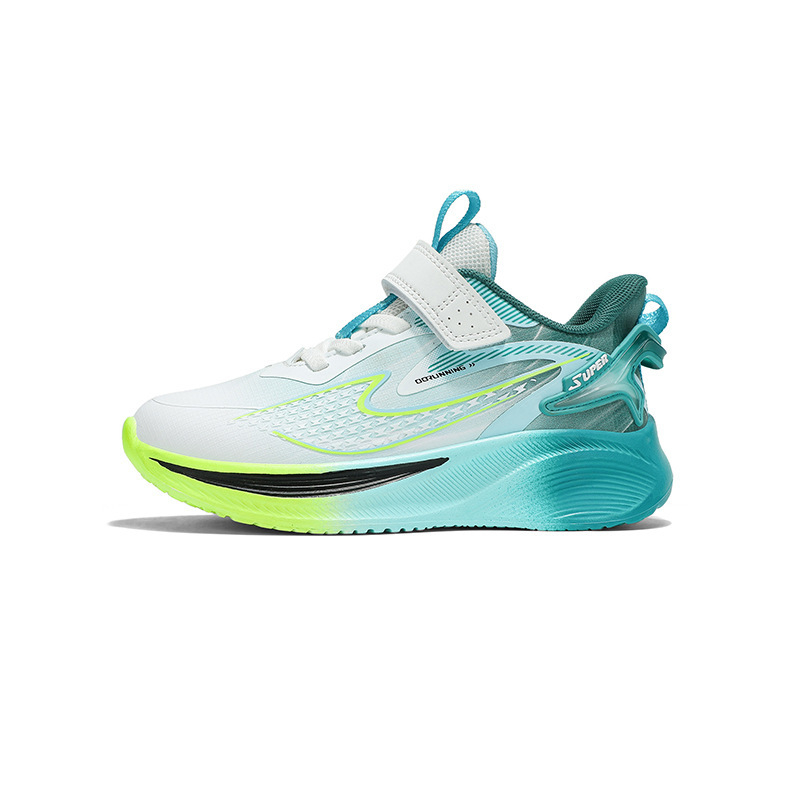 Dječje tenisice za trčanje za dječake 7–16 godina, lagane, gornji dio od mrežaste tkanine, Velcro zatvaranje, protuklizna potplat i amortizacija.