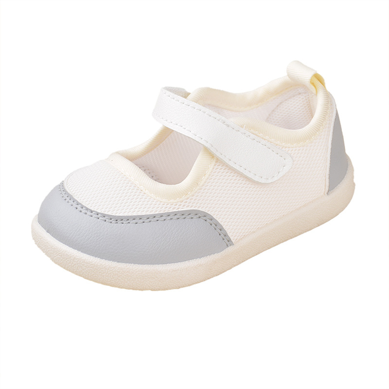 Djeca tenisice s blok boja, niski gornji dio, Velcro zatvaranje, PU+ mesh gornji dio, PVC potplat