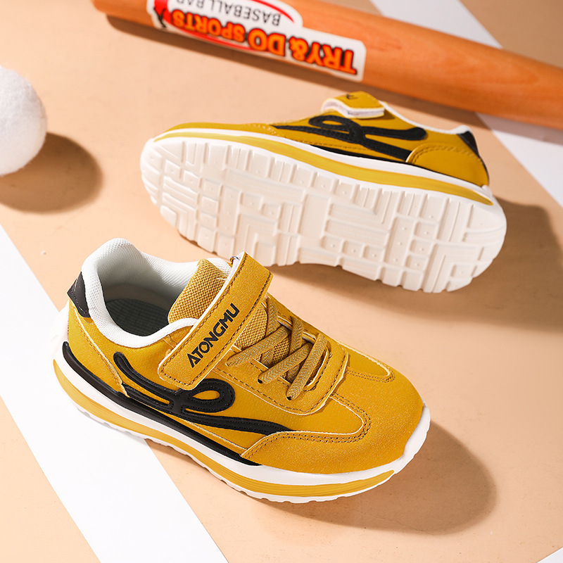 Dječje sportske i svakodnevne tenisice s gornjim dijelom od sintetičke kože i mreže, Velcro zatvarač, EVA potplat, unisex, za djecu 7–16 godina