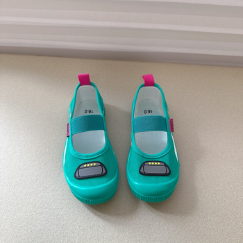 Unisex unutarnje slip-on tenisice s plastičnom sole, gornji dio od platna, elastična traka, dizajn crtić Shinkansen