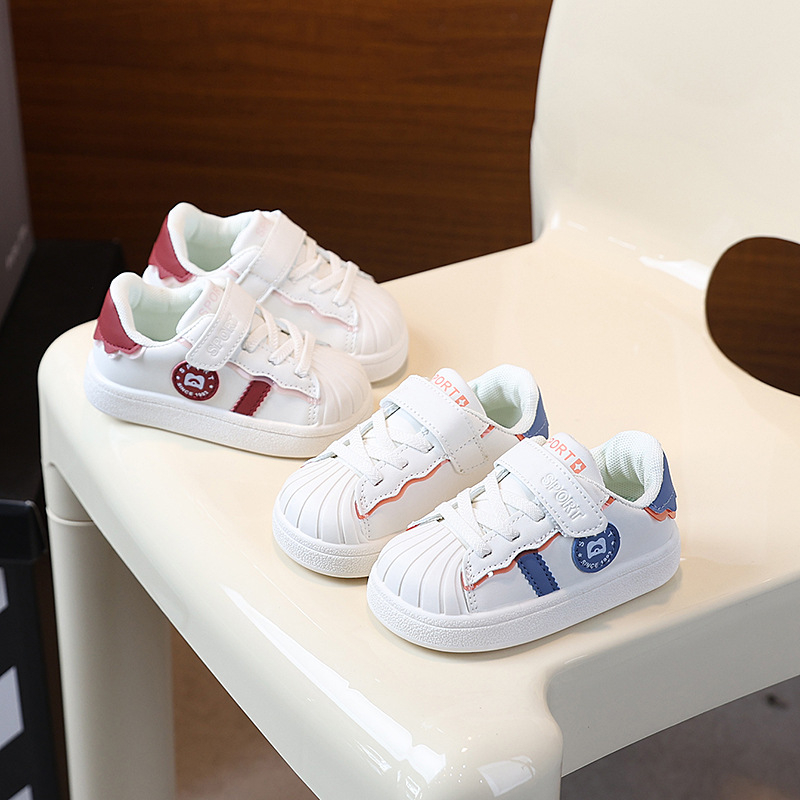 Dječje tenisice Shell Toe s Velcro kopčom, Forrest Gump stil, niski vrh, prozračne i vodootporne, za djecu, proljeće–jesen 2025