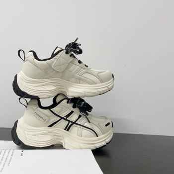 Unisex športové topánky typu dad shoes s Velcro zapínaním, horná časť z Super Fiber, priedušné, odolné voči oderu, gumová podrážka