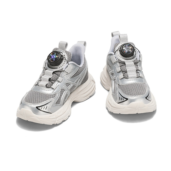 Dječje tenisice u stilu dad shoes sa zatvaranjem rotacijskim gumom, gornji dio od umjetne kože, prozračne, lagane, MD đon