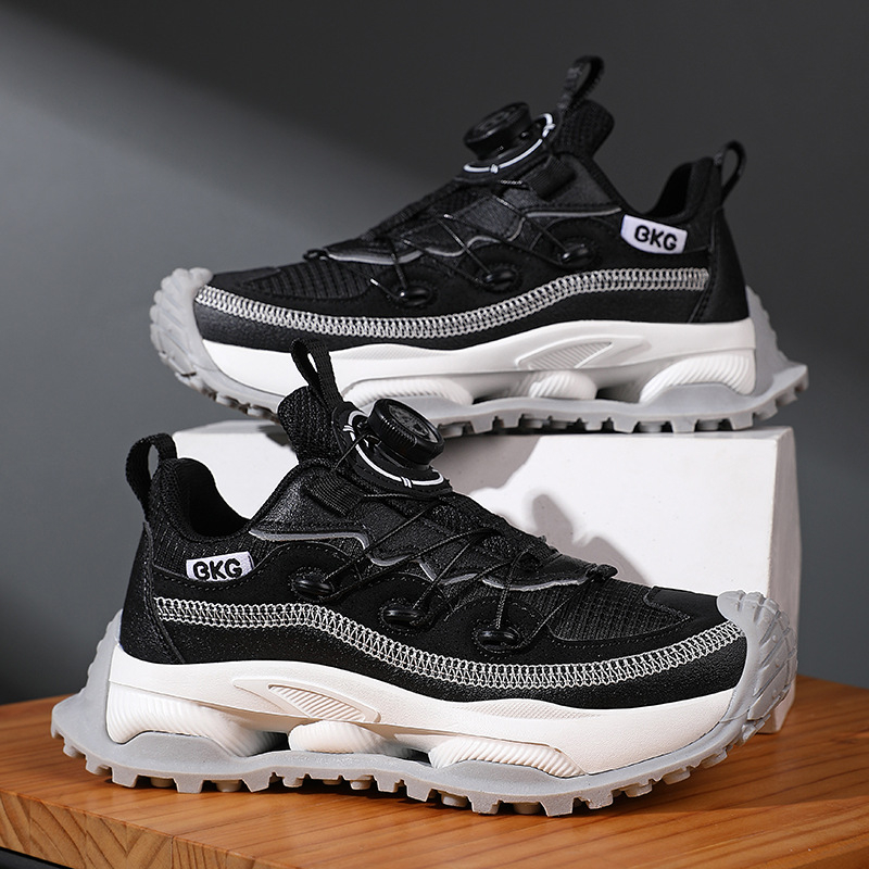 Pantofi sport pentru copii pentru alergare, cu partea superioară din piele sintetică, rezistenți la uzură și absorbție a șocurilor, talpă EVA, pentru 7-16 ani, unisex