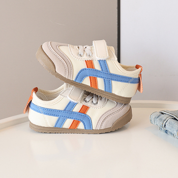 Detské plátenné tenisky s Velcro zatváraním, priedušné, protišmykové, nízky profil, bavlnená vložka