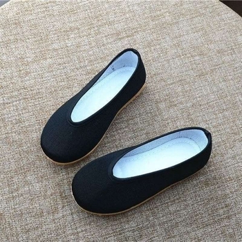 Pantofi Hanfu tradiționali chinezești pentru copii, încălțăminte de scenă brodată, din pânză, partea superioară din bumbac, înălțime medie, vară, pentru copii 1–3 ani