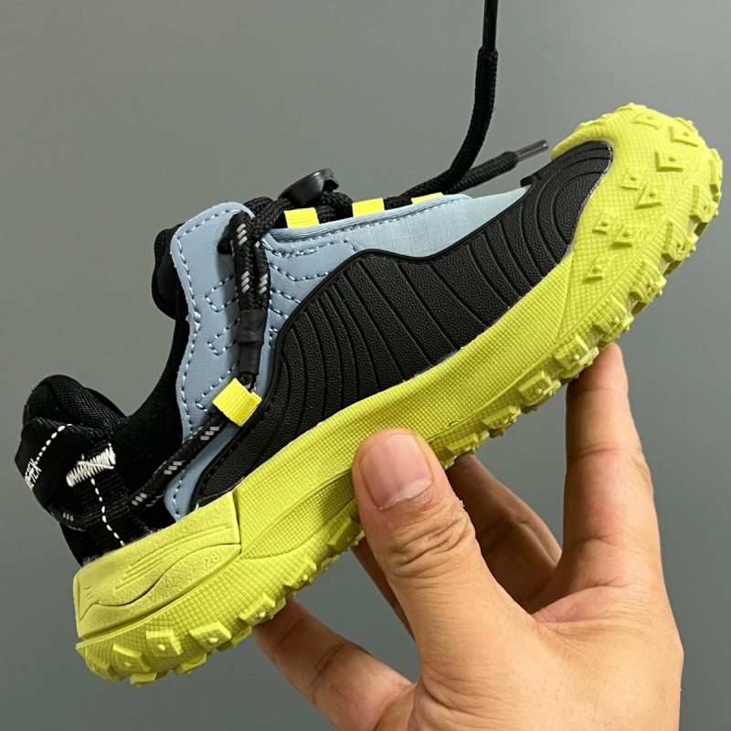 Adidați de drumeție pentru copii, partea superioară din pânză, închidere Velcro, talpă EVA — ușoare, antiderapante, pentru copii 4–12 ani