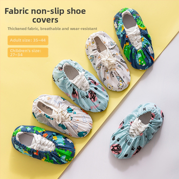 Apavu pārsegi, atkārtoti mazgājami auduma, karikatūru raksts, neslīdošs dibens, universāla lietošana mājās, skolā un datoru telpās