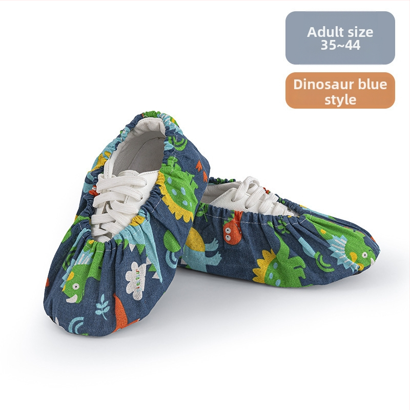 Apavu pārsegi, atkārtoti mazgājami auduma, karikatūru raksts, neslīdošs dibens, universāla lietošana mājās, skolā un datoru telpās