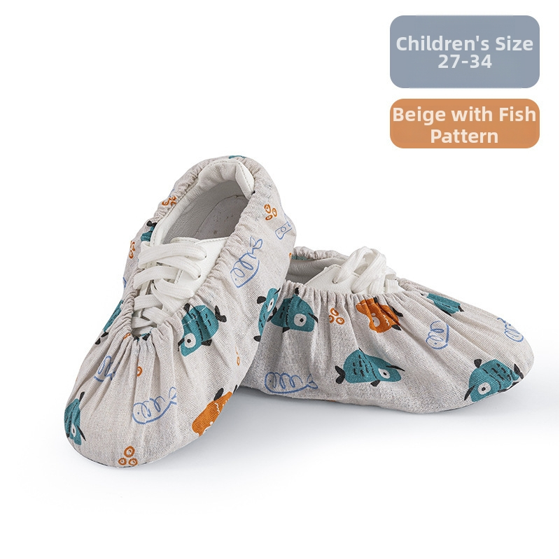 Apavu pārsegi, atkārtoti mazgājami auduma, karikatūru raksts, neslīdošs dibens, universāla lietošana mājās, skolā un datoru telpās