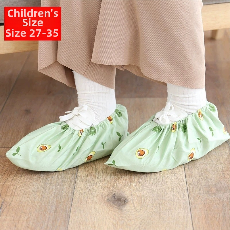 Apavu pārsegi, atkārtoti mazgājami auduma, karikatūru raksts, neslīdošs dibens, universāla lietošana mājās, skolā un datoru telpās