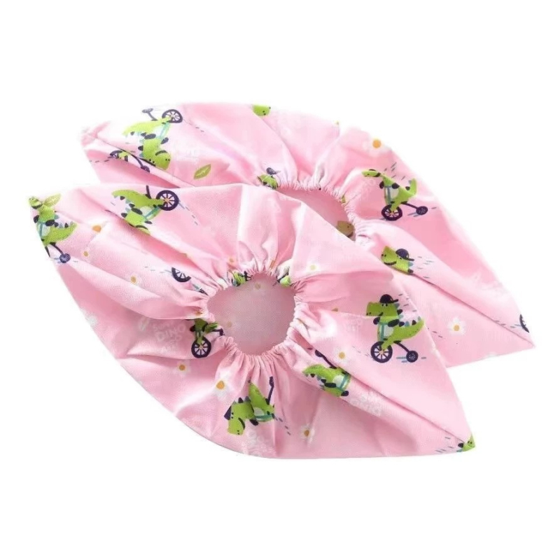 Apavu pārsegi, atkārtoti mazgājami auduma, karikatūru raksts, neslīdošs dibens, universāla lietošana mājās, skolā un datoru telpās