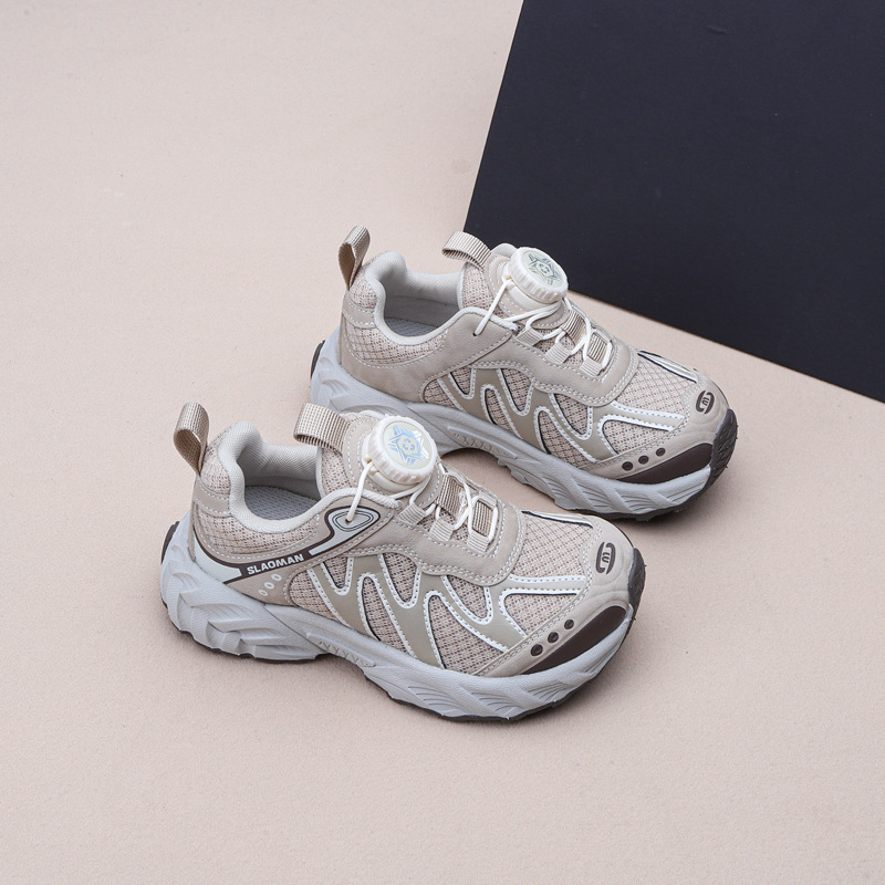 Pantofi pentru copii Dad Shoes – Cataramă rotativă, aerisiți și ușori, partea superioară Microfibră, talpă EVA, pentru vârste 7–16 ani