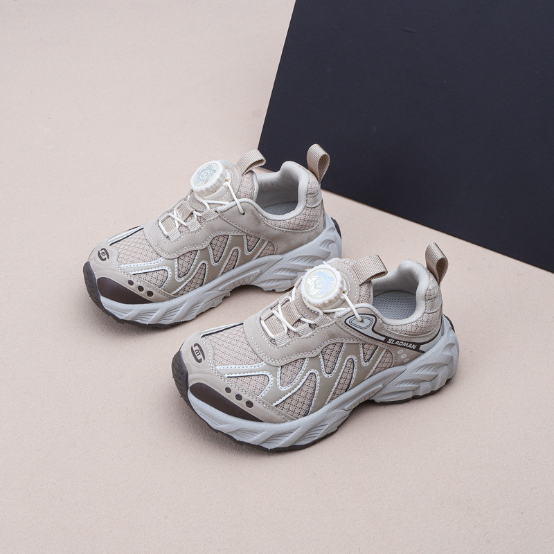 Pantofi pentru copii Dad Shoes – Cataramă rotativă, aerisiți și ușori, partea superioară Microfibră, talpă EVA, pentru vârste 7–16 ani